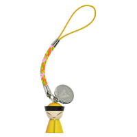 A di Alessi Mr. Chin Mobile Phone/Key Ring Charm - Yellow