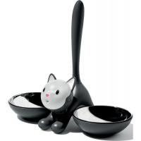 A di Alessi Tigrito Cat Bowl - Black