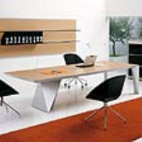 Alea ERACLE Executive Office Desk - Orange leather