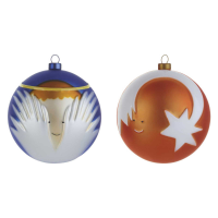 Alessi Angioletto & Stella cometa set of 2 baubles