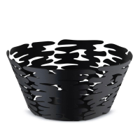 Alessi Barket Round Basket (21cm) - Black