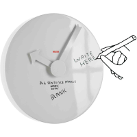 Alessi Blank wall clock