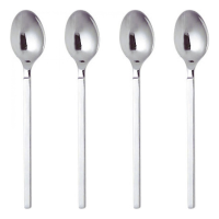 Alessi Dry Mocha Coffee Spoon Set (4 Pieces)