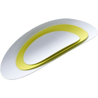 Alessi Ellipse Container Set (3-piece Serving Tray) - White & Yellow