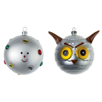 Alessi Fioccodineve & Uffoguffo Christmas baubles