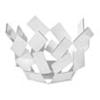 Alessi La Stanza Dello Scirocco Tealight Holder Stainless Steel - White