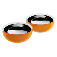 Alessi Love Set of Two Small Bowls - Orange