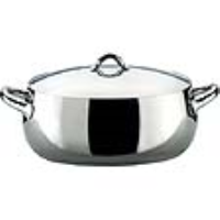 Alessi MAMI oval casserole 30cm - polished steel