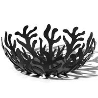 Alessi Mediterraneo &#216;29cm Fruit Bowl - Epoxy Resin Finish - Black