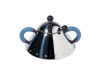 Alessi Michael Graves sugar bowl with spoon - Blue