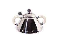 Alessi Michael Graves sugar bowl with spoon - White Ivory