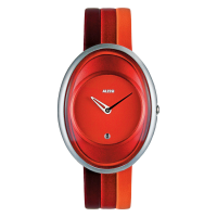 Alessi Millennium Watch AL19001 - Red watch face
