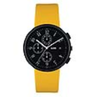 Alessi Record Chronograph Watch AL6400 - Black & Yellow