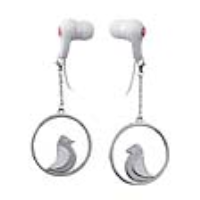 e-my FINCHY Ear Jewellery Earphones - White