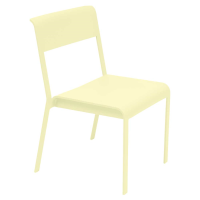 Fermob Bellevie Stacking Aluminium Chair 8401 - Frosted Lemon