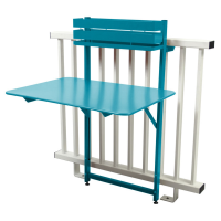 Fermob Bistro Balcony Folding Table - turquoise blue