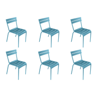 Fermob Luxembourg Dining Chairs (Set of 6) - Turquoise Blue