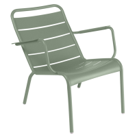 Fermob Luxembourg Stacking Low Armchair Lounger - Cactus Green #82