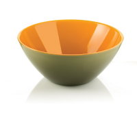 Guzzini My Fusion Bowl (Dishwasher safe) - Green, White, Saffron