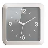 Guzzini Orologio Times Square clock - Light Grey