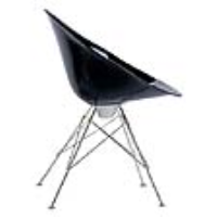 Kartell Eros Tub Chair With Glides - Gloss black