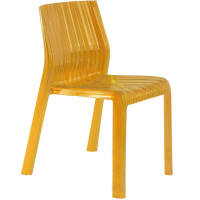 Kartell Frilly Stacking Chair - E3/orange (transparent)