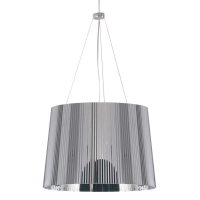 Kartell Ge suspension lamp metallic - XX/chrome plated