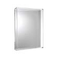 Kartell Only Me Rectangular Wall Mirror - Crystal (transparent)