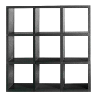 Kartell Polvara Modular Bookshelf Sets - Set G/black: 3 x 3 square