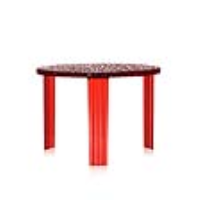 Kartell T-Table medium coffee table (h:360 mm) - RO/red