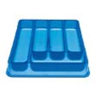 Magis A, B, C... cutlery tray - Transparent blue