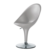 Magis Bombo Height Adjustable Swivel Chair - Metallic Silver