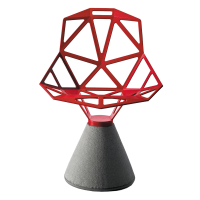 Magis Chair_One Concrete Base - red