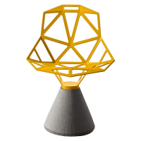 Magis Chair_One Concrete Base - yellow