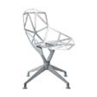 Magis Chair_One_4Star swivel or non swivel - White (Fixed chair)