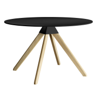 Magis Cuckoo - The Wild Bunch Table - Black MDF top / Natural frame