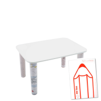 Magis Me Too Little Flare 'Plain White' top table - table top, 4 legs & sketchbook