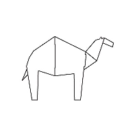 Magis Me Too My zoo cardboard Camel - large size - white