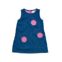 Magis Me Too Summer To Spring Denim Dress - small (2 to 3 years)/Blue Denim