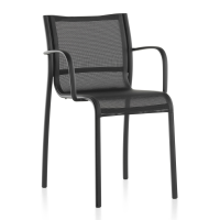 Magis Paso Doble Armchair (Stacking) - Black fabric seat - Black frame