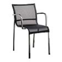 Magis Paso Doble Armchair (Stacking) - Black fabric seat - Polished frame