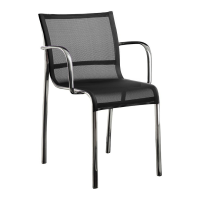 Magis Paso Doble Armchair (Stacking) - Black PVC seat - Polished frame