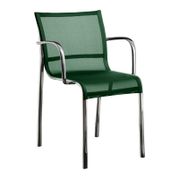 Magis Paso Doble Armchair (Stacking) - Green fabric seat - Polished frame