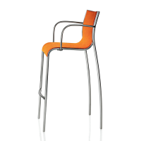 Magis Paso Doble Bar Stool (with Armrests) - Seat Height 76 cm