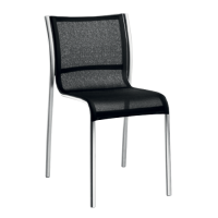 Magis Paso Doble Chair (Stacking) - Black fabric seat - Polished frame