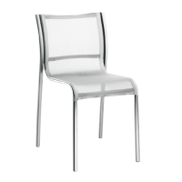 Magis Paso Doble Chair (Stacking) - White PVC seat - Polished frame