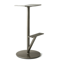 Magis Sequoia Bar Stool - Height 66 cm/Grey Metallised