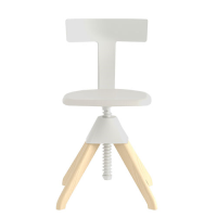 Magis Tuffy Chair - The Wild Bunch Collection - White (back/seat/joint/screw) / Natural (frame)