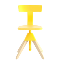 Magis Tuffy Chair - The Wild Bunch Collection - Yellow (back/seat/joint/screw) / Natural (frame)