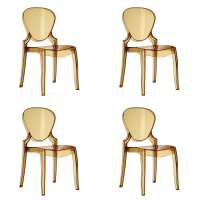 Pedrali Queen 650 Chair (set of 4) - AM Orange
